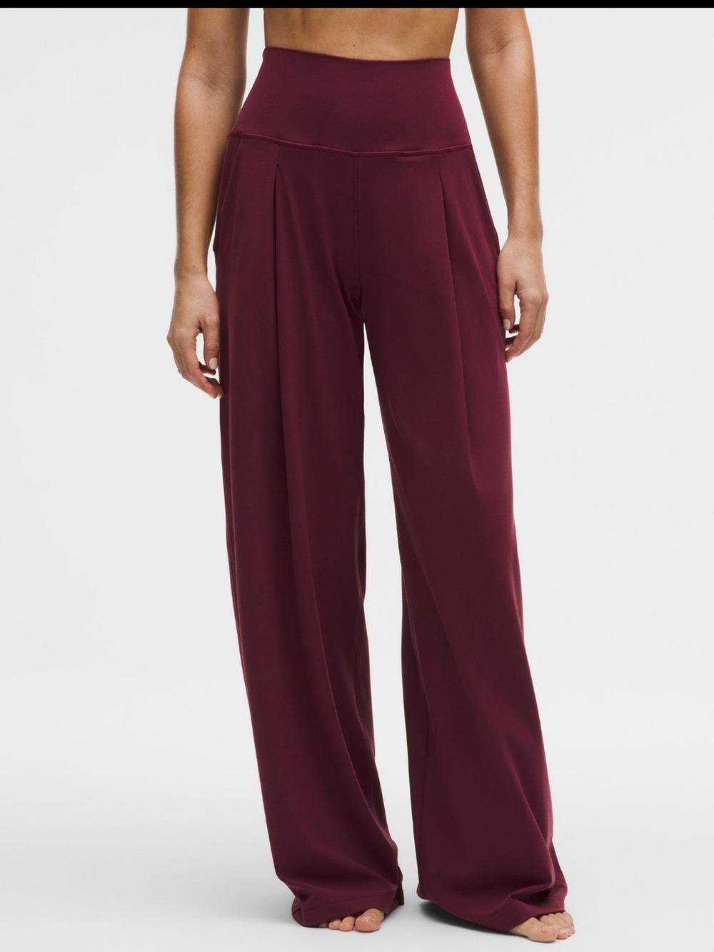 NWT Lululemon Align Palazzo Pant - Short Length, Size 4 - Burgundy Bay - Picture 2 of 16